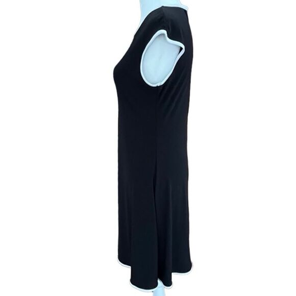 Annalee+ Hope black with white trim fit and flare style dress size S. - Picture 4 of 6